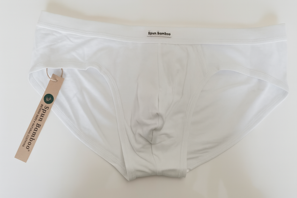 Men's Bamboo Viscose Briefs – Soft No-Fly Support